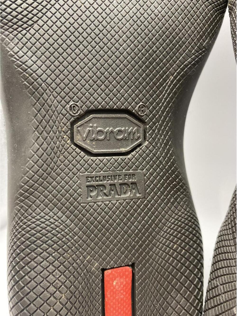 Prada Gray Wool Slip-On Shoes with Vibram Sole - Picture 3 of 8